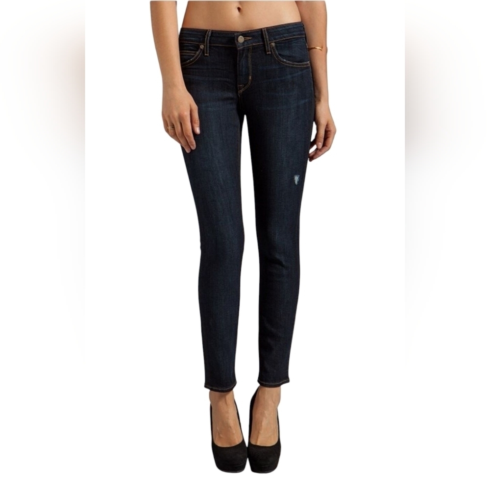 Rich & Skinny Ankle Peg in Reggie Low-rise Blue Jeans size24